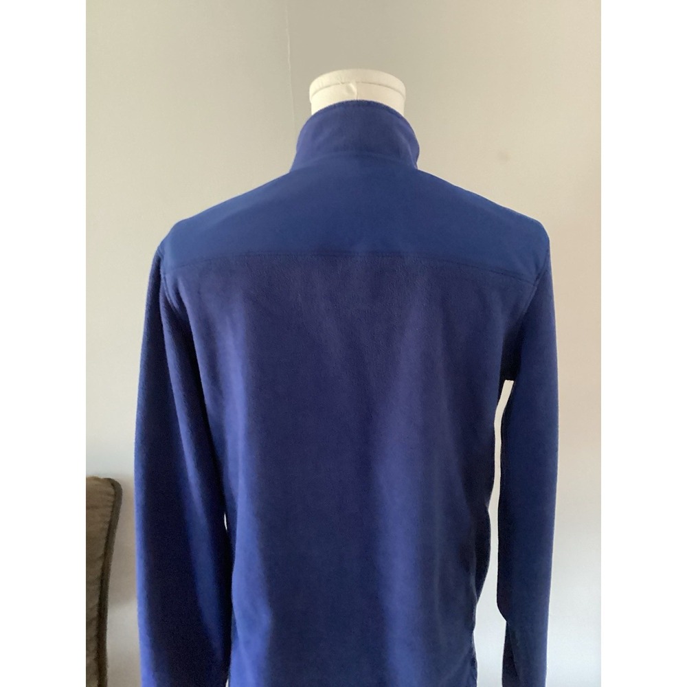 Blue  Full Zip Mens Medium Tek Gear Fleece Jacket Coat - Picture 6 of 10